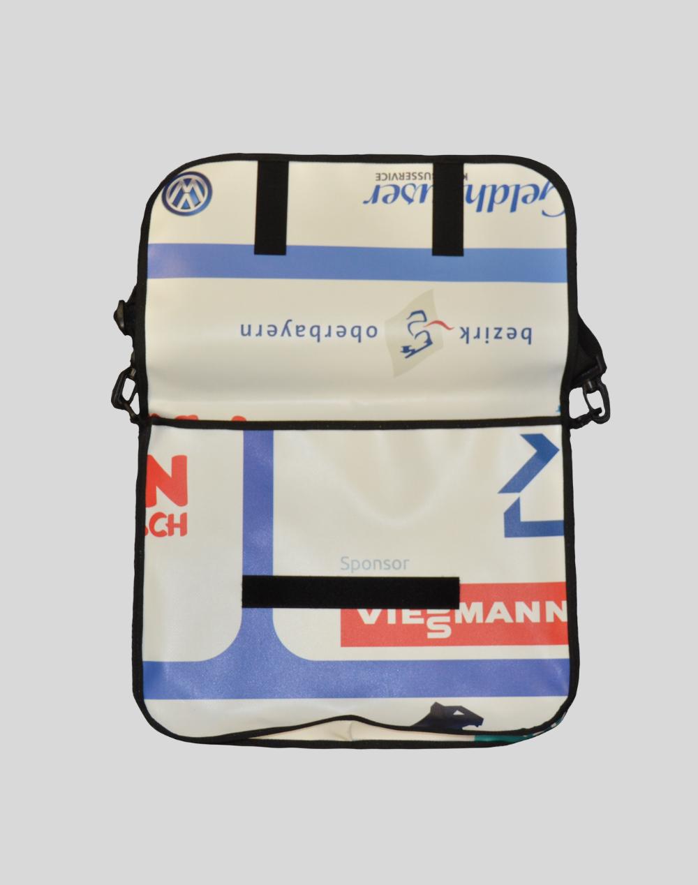 Bag made from recycled banner material in laptop format - Special Olympics Bayern